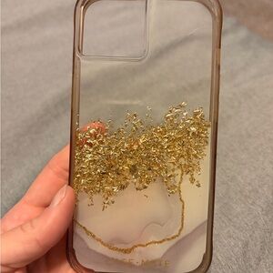 Case-Mate Gold Flake Clear Phone Case